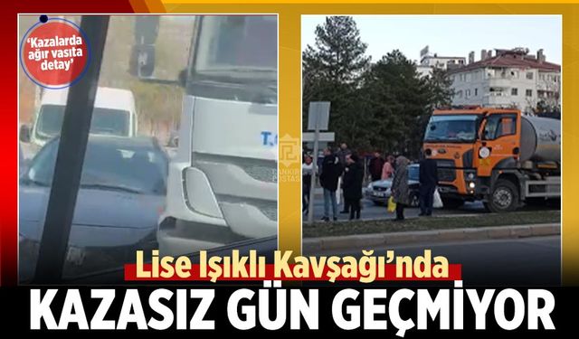 Çankırı’da Lise Işıklı Kavşağı’nda kazasız gün geçmiyor