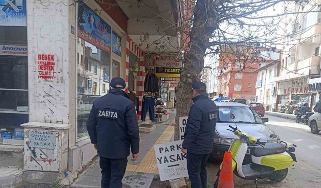 Çorum Belediyesi ’sarı çizgi’leri işgal eden işletmelere geçit verimiyor