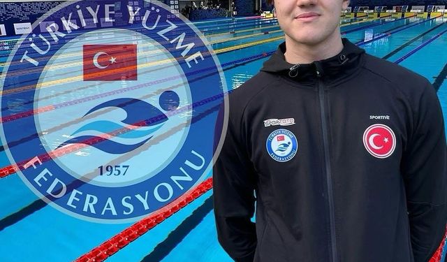 Denizlili milli yüzücü Güney Kıbrıs’ta Türkiye rekoru kırdı
