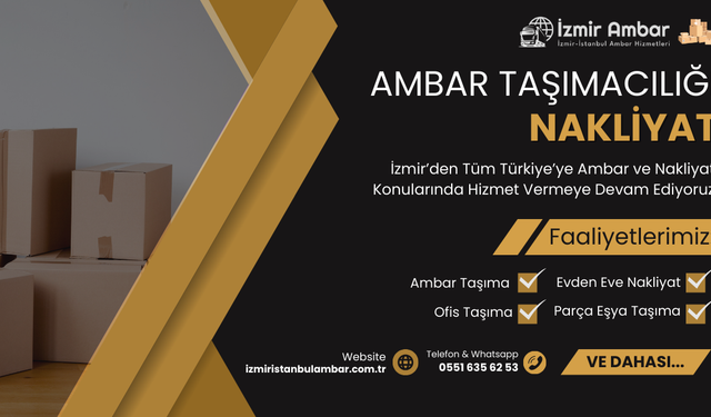 İzmir Ambar Hizmetleri ile Güvenli ve Hızlı Taşımacılık