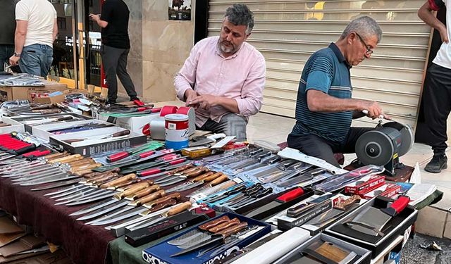 Bayram öncesi bıçakçılarda yoğun mesai
