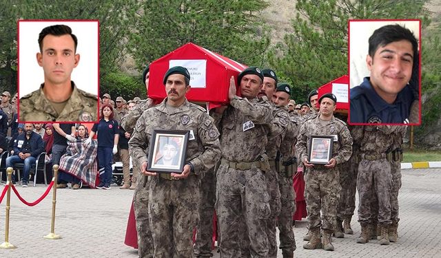Çankırı'da kazada hayatını kaybeden polis memurları memleketlerine uğurlandı