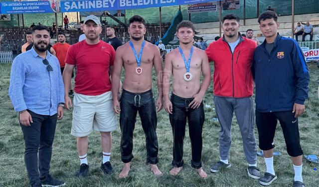 Eldivanlı pehlivanlardan Gaziantep’te büyük başarı!