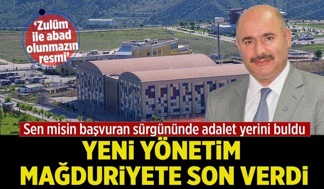 Çankırı Karatekin Üniversitesinde haksız görevlendirme son buldu