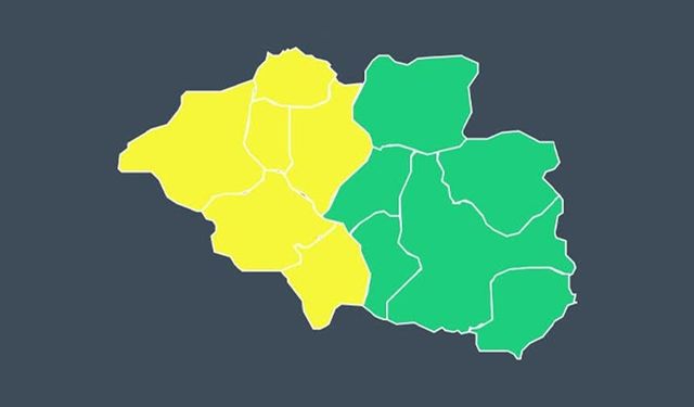 Meteoroloji'den Çankırı’nın 6 ilçesine sarı kodlu ikaz