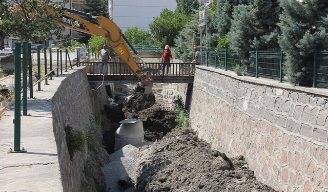 Saz Çayı kanalizasyon hatları yeni sisteme bağlanıyor