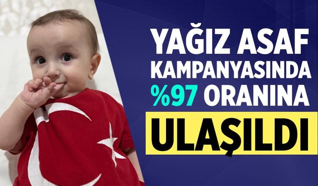 Yağız Asaf Kampanyasında %97’ye ulaşıldı