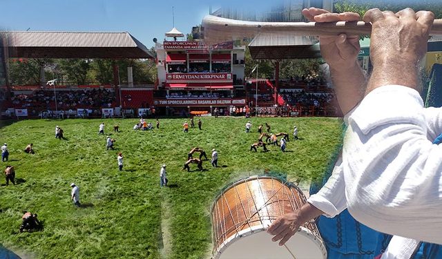 Kırkpınar’da davul zurna susturuldu, şehitler için saygı duruşu yapıldı