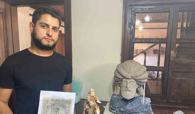Eğitim almadan doğuştan gelen yeteneğiyle yaptığı eserler görenleri şok ediyor