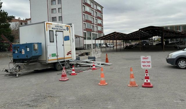 Kurşunlu’da gezici araç muayene istasyonu hizmet verdi
