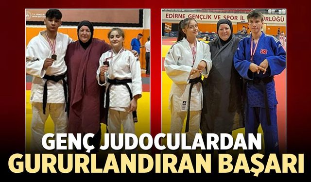 Çankırılı genç judocular Edirne’den madalyalarla döndü