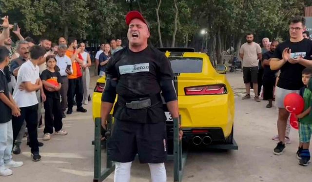 1 ton 700 kilogramlık lüks aracı kaldırdılar