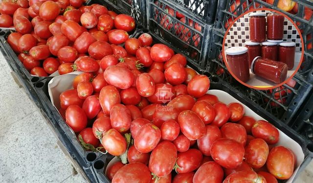 Çankırı’da menemenlik domates tezgâhlarda bakın kaç lira