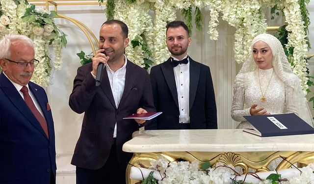 Başkan Oflaz’ın Kızı Eda ile Ahmet Çelenk dünya evine girdi