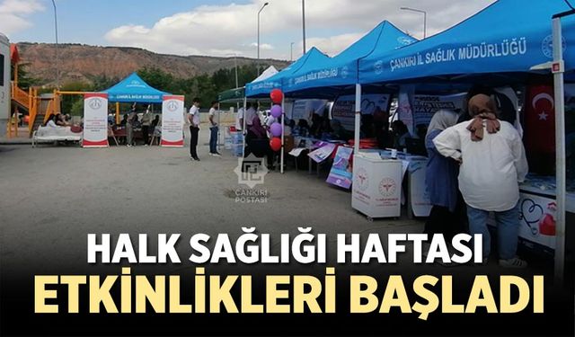 Çankırı’da Halk Sağlığı Haftası etkinlikleri başladı