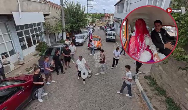 Çankırılı damat Çanakkale’den gelini Vosvos’la aldı