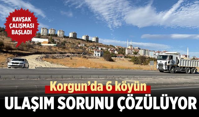 Korgun’da  6 köyün ulaşım sorunu çözülüyor