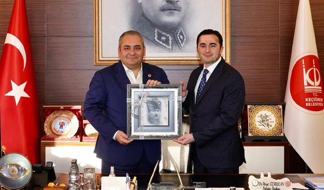 Yapraklı Dernekler Federasyonu’ndan Keçiören Belediye Başkanı’na ziyaret