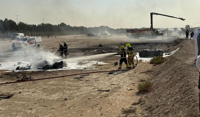 Hindistan'ın savaş uçağı Dubai'deki hava gösterisinde düştü, pilot öldü