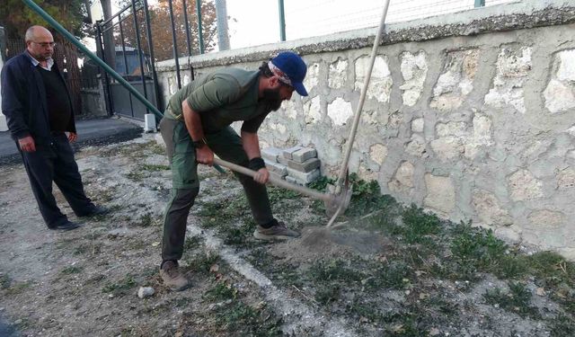 Köpeği ile birlikte tüm Türkiye'yi gezip fidan dikiyor