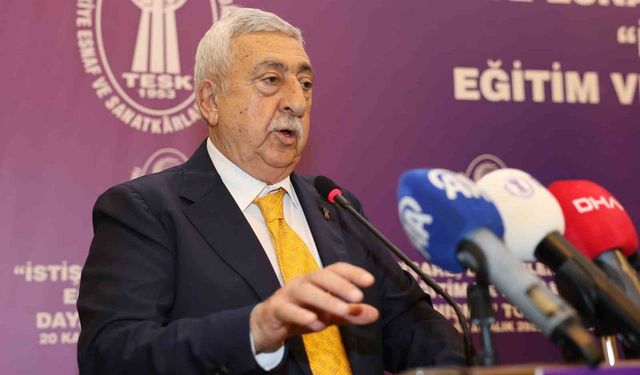 TESK Başkanı Palandöken: 'Az kazanandan az, çok kazanandan çok vergi alınmalı'