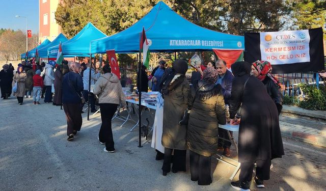 Atkaracalar’da Gazze Yararı İçin Kermes Düzenlendi