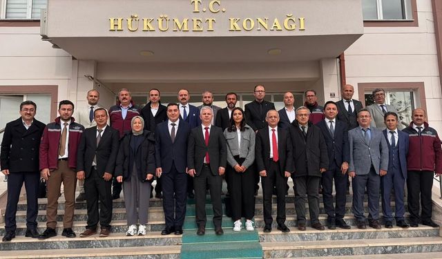 Çankırı Tarım ve Orman Müdürü Candan İlçe ve Şube Müdürleri ile bir araya geldi