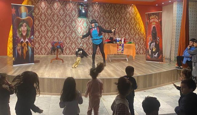 Korgun’da Çocuklar İllüzyon ve Kukla Gösterisiyle Eğlendi
