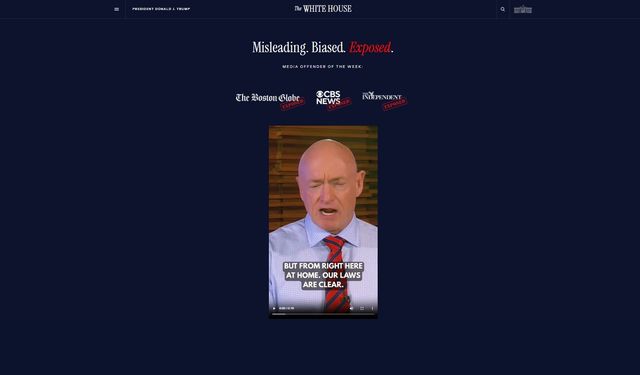 Beyaz Saray, resmi sitesinde gazetecileri ifşaladığı yeni sekme kurdu