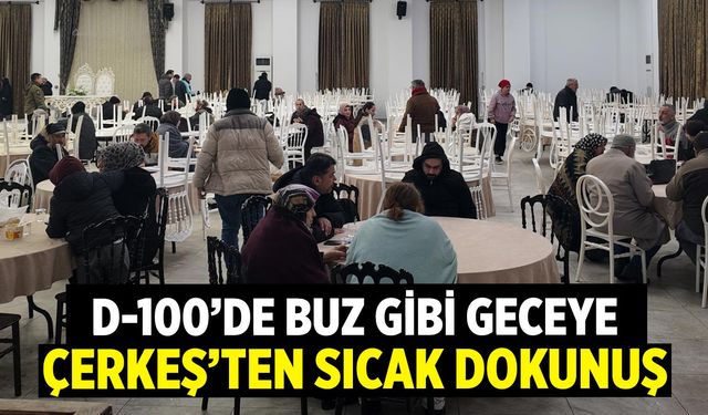 D-100’de Buz Gibi Geceye, Çerkeş’ten Sıcak Dokunuş