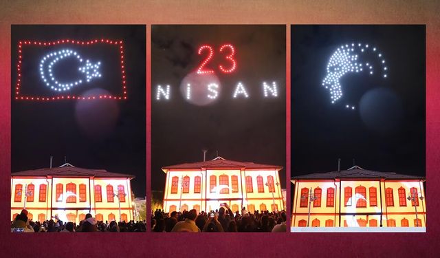 23 Nisan Coşkusu Gökyüzüne Taşındı