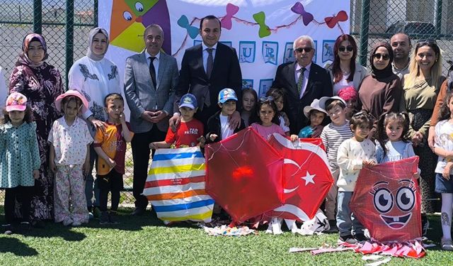 Korgun’da Çocuklar Gökyüzünü Uçurtmalarla Renklendirdi