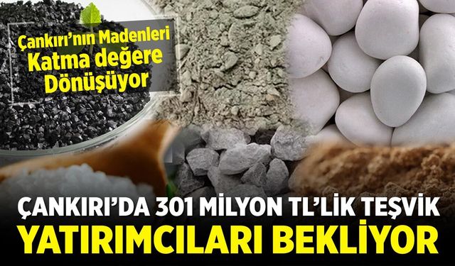 Çankırı’da Katma Değerli Üretime 301 Milyon TL’lik Teşvik