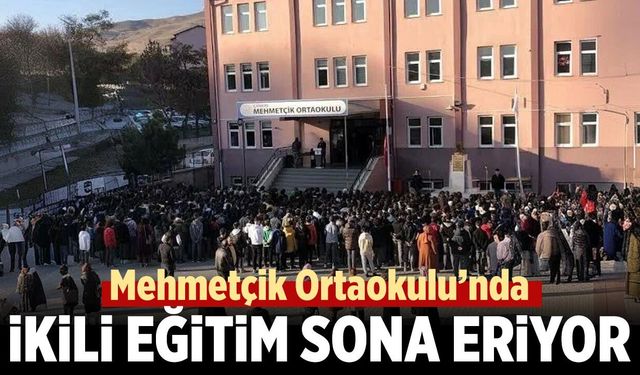 Mehmetçik Ortaokulu’nda ikili eğitim sona eriyor