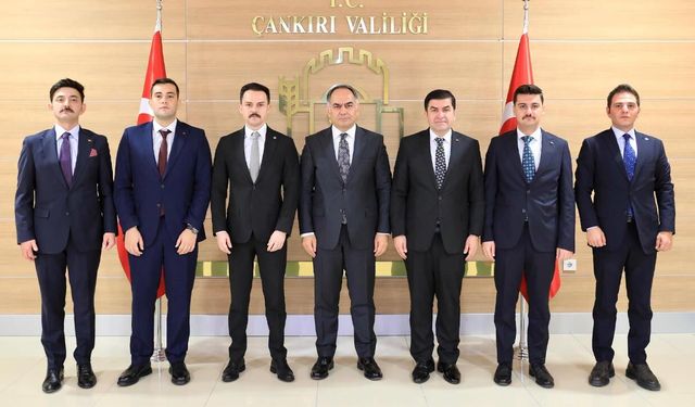 Çankırı Valisi Hüseyin Çakırtaş, yeni kaymakamları kabul etti