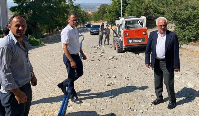 Başkan Kozan, Korgun'da devam eden çalışmaları yerinde inceledi