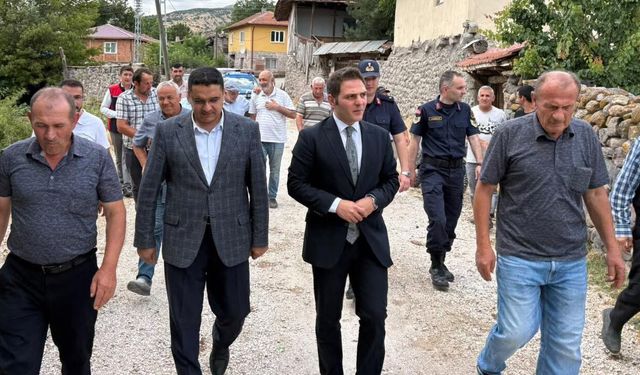Kaymakam Hasan Budak, Ildızım Köyü'nde vatandaşlarla buluştu