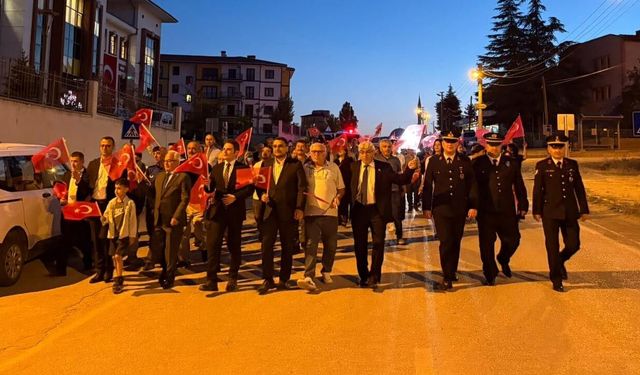 Korgun'da 15 Temmuz şehitleri dualarla anıldı, demokrasi nöbeti tutuldu