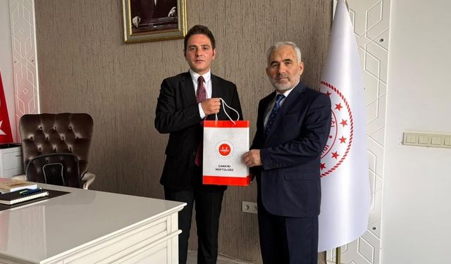 İl Müftüsü Şahin'den Korgun Kaymakamı Hasan Budak'a ziyaret