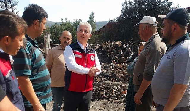 Ilgaz’da yangın mağduru üreticilere destek: Hasar tespiti başladı