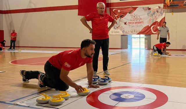 Çankırı'da 30 Ağustos Zafer Bayramı öncesi curling heyecanı