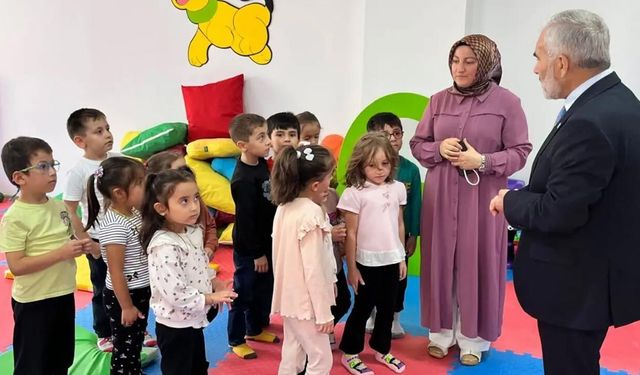 İl Müftüsü Mehmet Şahin’den 4-6 yaş Kur’an kursuna ziyaret