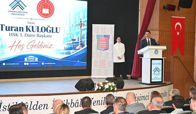 HSK 1. Daire Başkanı Kuloğlu, ÇAKÜ Hukuk Fakültesi öğrencileriyle buluştu