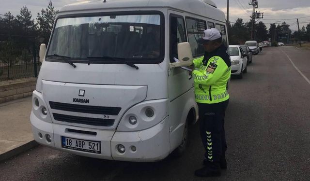 Çankırı’da okul servislerine sıkı denetim