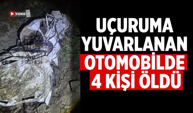 Çankırı’da feci kaza! Uçuruma yuvarlanan otomobilde 4 kişi öldü