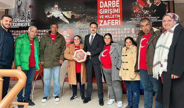 Çerkeş’te özel bireylerden Kaymakam Arslanargun’a anlamlı ziyaret