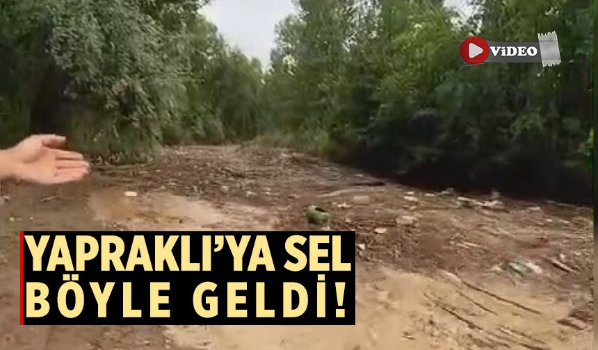 Çankırı’da sağanak yağış çayın debisini böyle artırdı