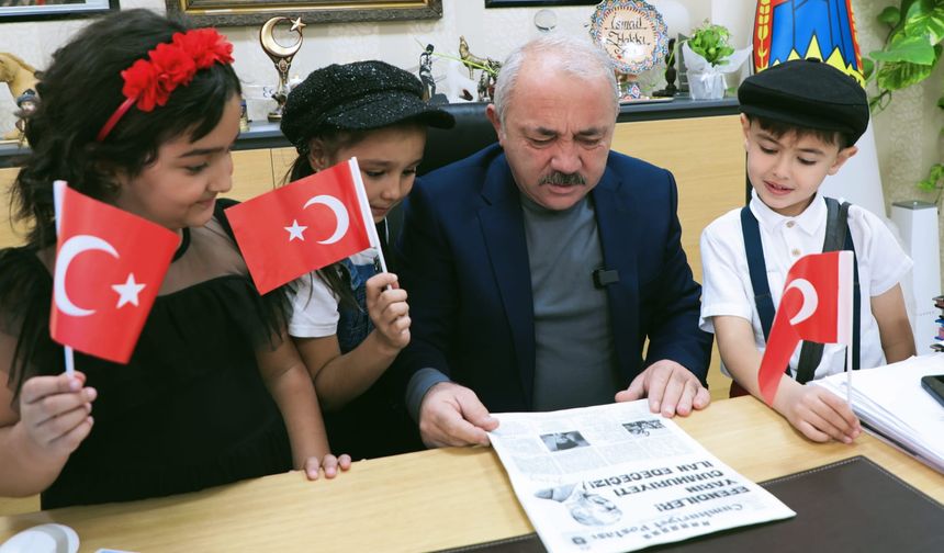 Çankırılı minikler Cumhuriyet’in İlanını Müjdeledi