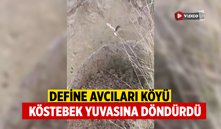 Çankırı’da define avcıları köy arazisini köstebek yuvasına dönüştürdü