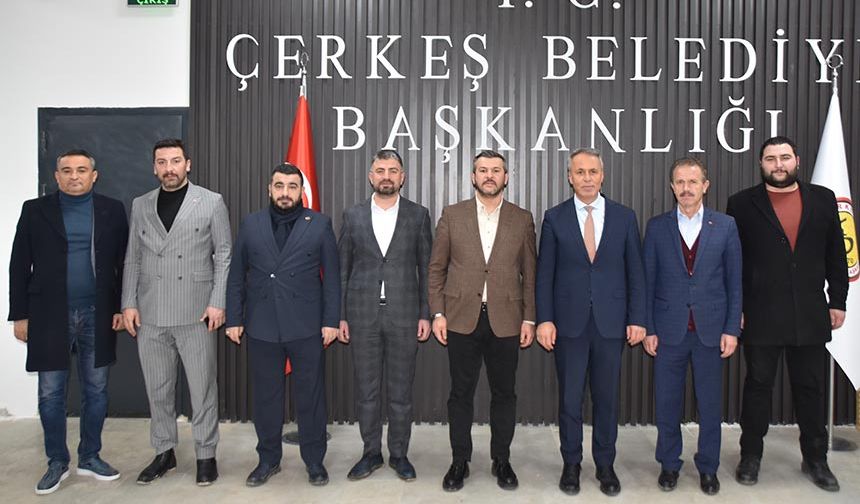 Karabük Belediye Başkanı Özkan Çetinkaya Çerkeş’i ziyaret etti